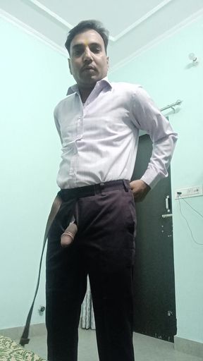 Indian desi man enjoy masterbation show with neighbour uncle and dildo vibrator