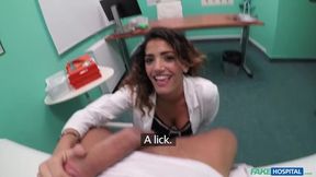 Med Student Plays with Massive Dick in Clinic