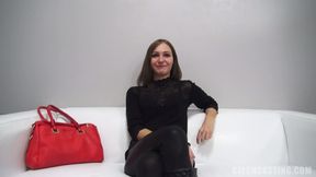 Charming Brunette Takes Dick At The Casting