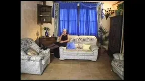 Group Sex with Amateur Busty MILF Fucked and Cum in Mouth by Four Big Vintage Cocks