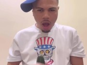 Practicing sucking dick