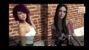 John Confesses to Shafted Teen With Big Ass & Tits in Erotic 3D Visual Novel Scene