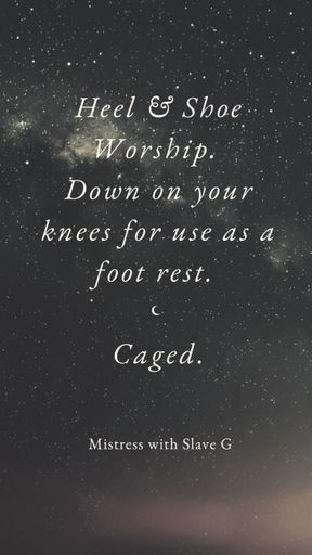 Heel Worship With Slave G