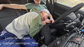 Hot Sex Forest Coffee Blowjob Lots of Cum