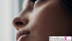 EroticaX - Brunette Beauty Has Lazy Afternnon Sensual Fuck