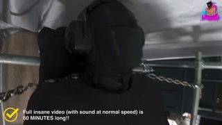 Training Zero Femdom Sensory Deprivation Bondage Anal Fisting Pegging BDSM Latex Catsuit Real Home