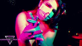 Surgical Mask and Glove Cock Tease