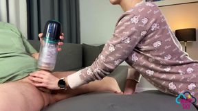 18 Year Old Young Stepdaughter Deep Throats My Big Cock. Cum Game.