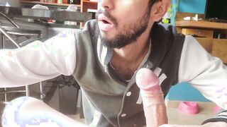 Fabricio Rio Verde gives his hubby a morning creampie after deepthroating his big Latino cock