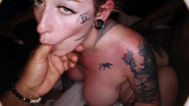 Kat Karma & Miss Homicyde Gangbang In Texas!