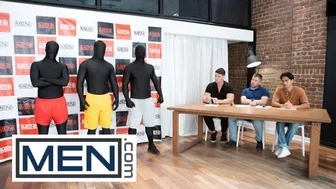 Heath Halo and Luca Knight compete in a gay gameshow to claim pornstar status