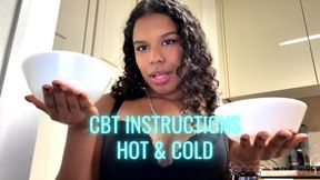 CBT instructions - HOT & COLD task - Femdom POV