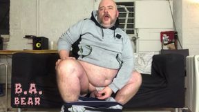 Fat Slut Pig Wanks in a track suit