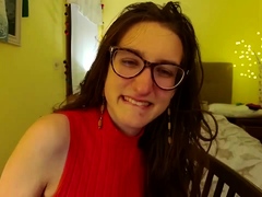Amateur striptease and Solo masturbation