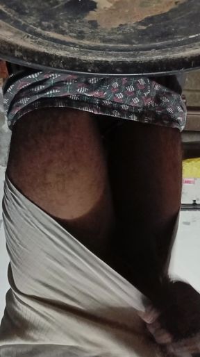 Desi Boy Handjob in the Bathroom and Cumshot