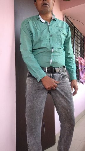 Striped shamelessly nude.