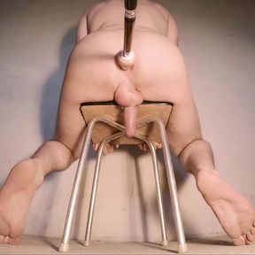 ANAL ORGASM IS INEVITABLE ON THIS CHAIR - prostate milking machine