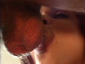 Sexy redhead midget blows and rides her bf's cock