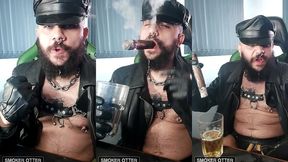 solo pierced cigar gloved leather bate and cum