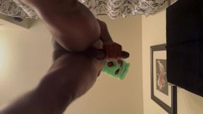 stroking my girthy cock until i nut twice