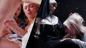 Hot FUTA Girls With Huge Cocks Pleasure Their Girlfriends Through Sucking and Fucking