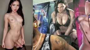 Transgender punk girl spits on her girl tool and spunks