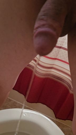 Peeing then POV Ass Walking Away