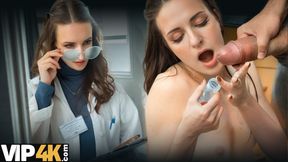 DADDY4K. Pervy nurse is cheating right in the doctor&amp;#039;s office