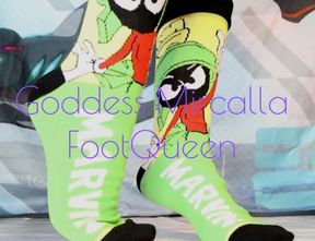 Cartoon Socks Removal & Nylon Feet Arches