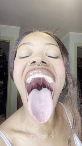 Open Mouth Coughing Fetish