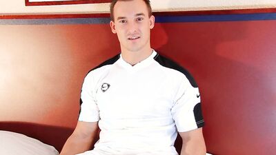 Soccer male gets wanked by us despite of him : Mickael.