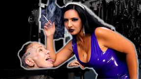 Human Ashtray and Smoking in the stock: Matriarch Ezada Sinn, Giada Da Vinci