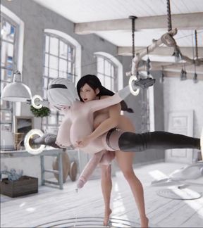 Tifa Fucking 2b Futa Shemale