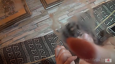 Dog sniffing pretty girl.Her "dirty" pussy juice,booger,etc(dogd-07/FETIS.JP)