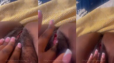 Watch My Ebony Pussy Pulse While I Finger Myself