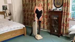 Hoovering David’s bedroom, so happy to be playing with hoover junior again…