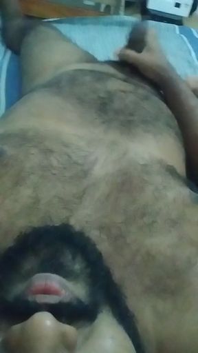 Sexy Indian boy masturbate ,cum on belly ,taste own cum..   Clip 1