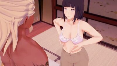 Naruto parody: Naruto's Hentai Hina gets fucked hard by Raikage in uncensored anime hentai action!