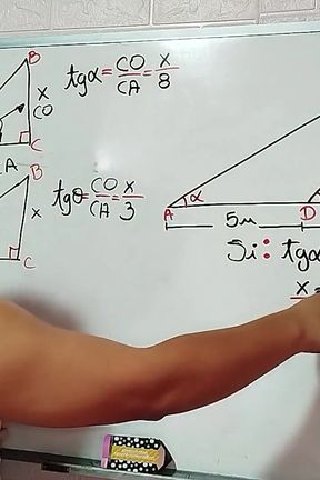 27 Trigonometry Calculate the Height and Area of the Triangle - Sexual Mathematics - Azaghal Soul