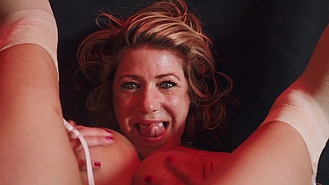Blond Milf fucked in her ass by a guy - Cum on ass