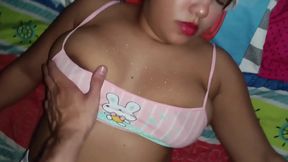 My Hot Latina Girlfriend Gets a Big Christmas Present