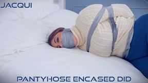 Jacqui - Pantyhose Encased DID H264 MP4 HD ( Tape Bondage , Wrap Gagged , Turtleneck , Pantyhose Encasement )