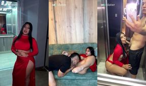 Verifizierte kolumbianische Nacktfotos Nachbarin spritzt ihrem Geburtstagsgesicht ins Gesicht zerstört