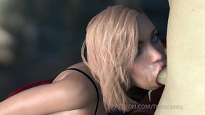 Busty Blonde Extreme Blowjob