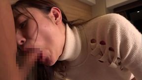 Busty Japanese wife gets fucked hard