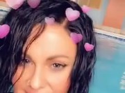 Hotel indoor pool flashing titties with my bestfriend!