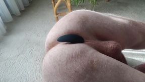 Huge ass prostate milking with silicone butt plug