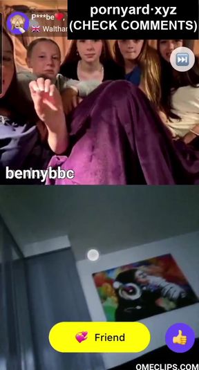 Flirty teen amateur shows her reaction on webcam