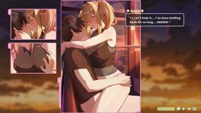 Hentai Game - Summer Clover - Ferris Wheel Sex - Fucking the Blonde on the Ferris Wheel