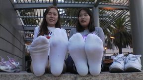 SOAKED STINKY SOCKS AFTER 6 MILE RUN